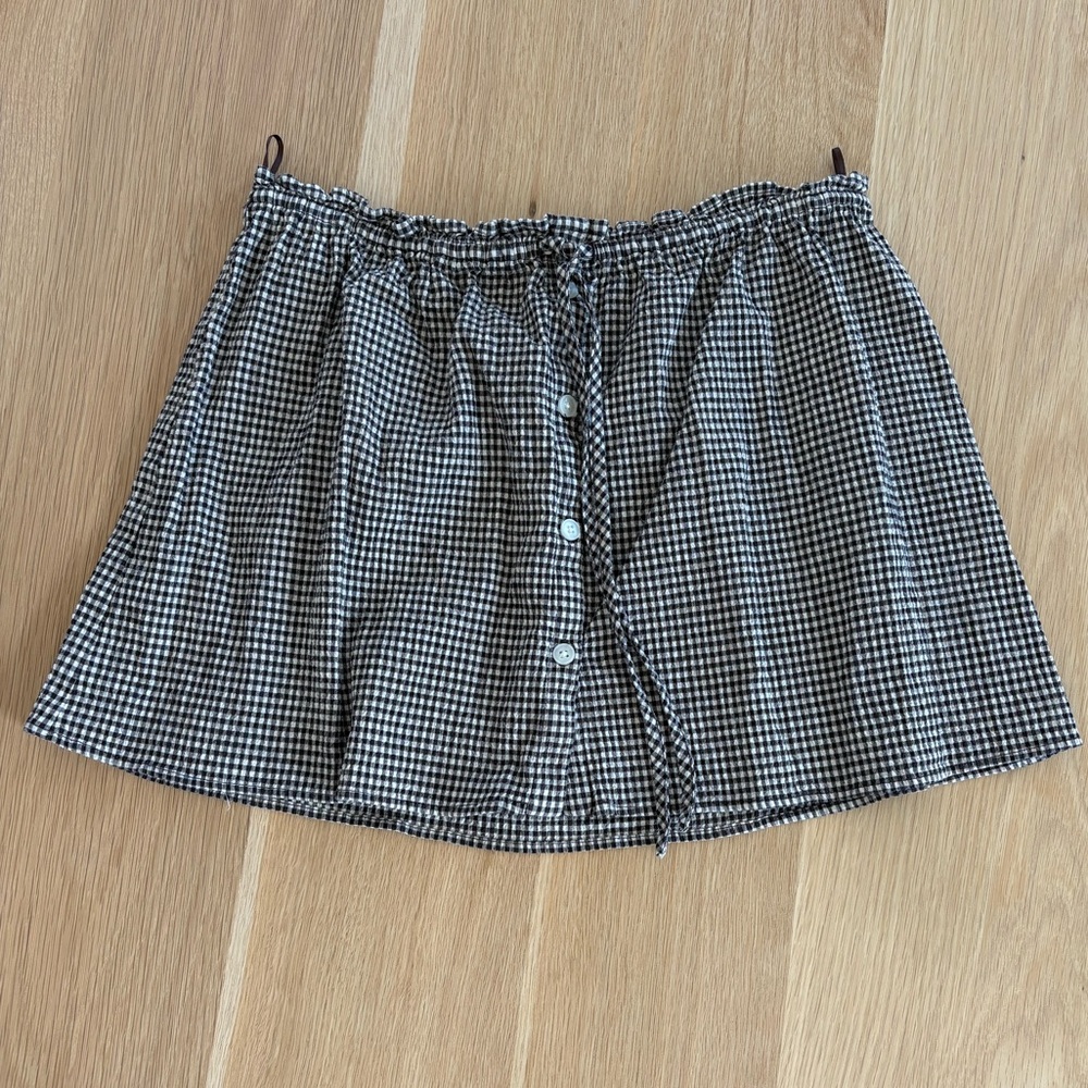 Zara Gingham mini skirt
